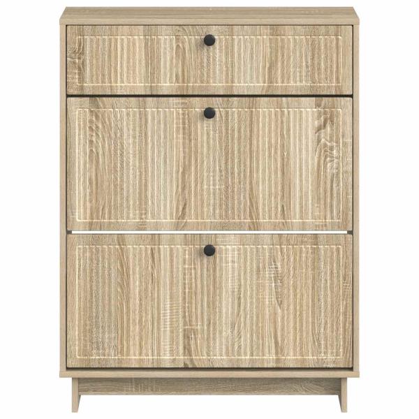 Schuhschrank EDE 78 x 24 x 103 cm Holzwerkstoff Sonoma-Eiche