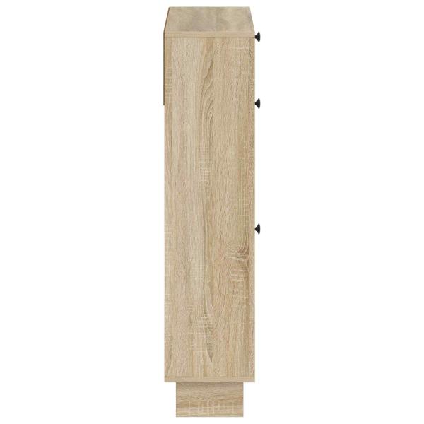 Schuhschrank EDE 78 x 24 x 103 cm Holzwerkstoff Sonoma-Eiche