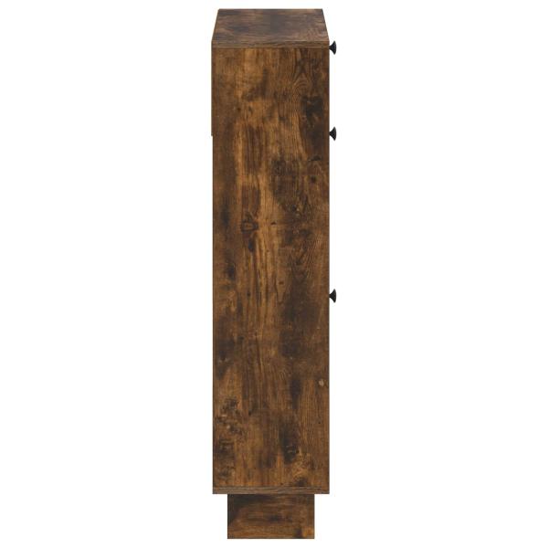 Schuhschrank EDE 78 x 24 x 103 cm Holzwerkstoff Raucheiche
