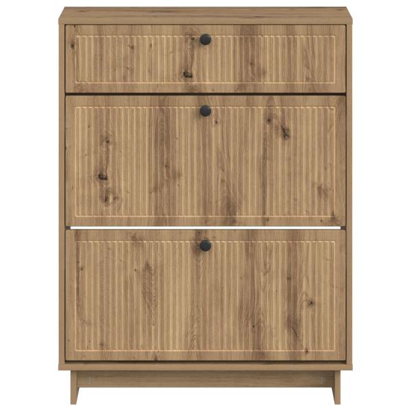 Schuhschrank EDE 78 x 24 x 103 cm Holzwerkstoff Artisan-Eiche