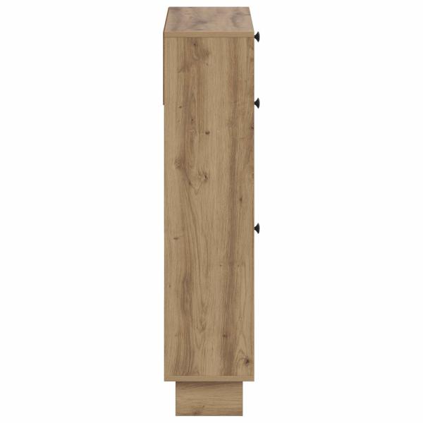 Schuhschrank EDE 78 x 24 x 103 cm Holzwerkstoff Artisan-Eiche