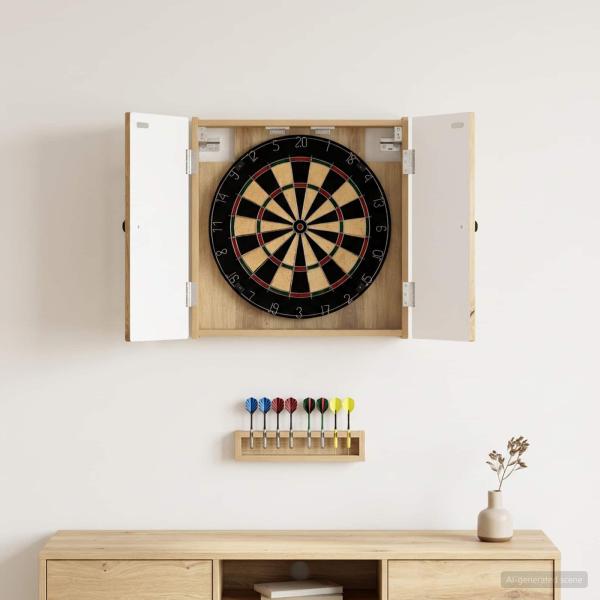 ARDEBO.de - Dartboard Schrank EDE Artisan-Eiche 52,5 x 10,5 x 53,5 cm