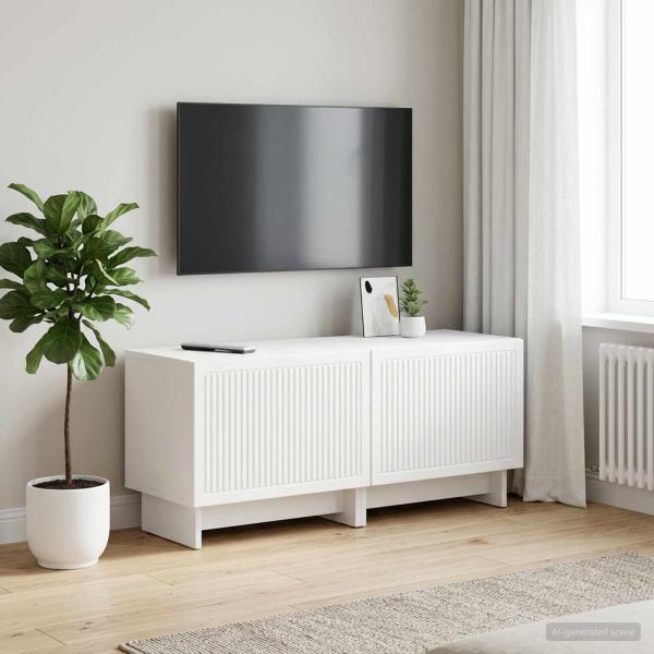 ARDEBO.de - TV-Schrank Weiß Holzwerkstoff