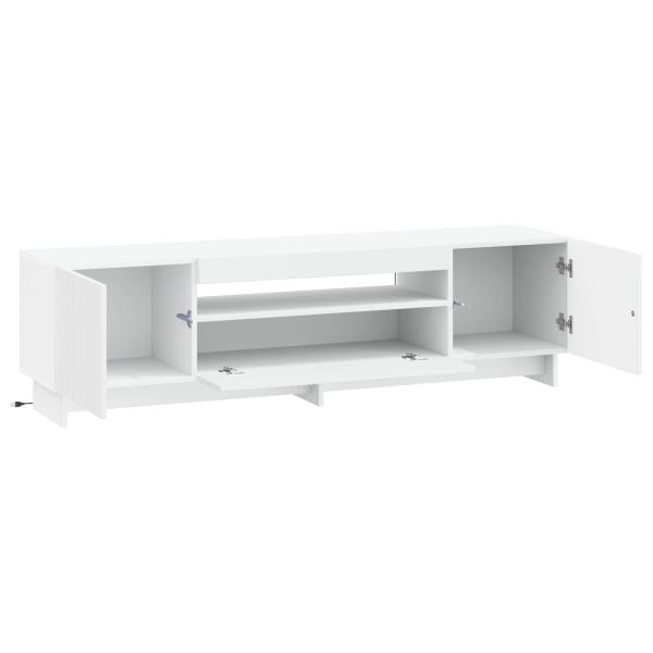 LED-TV-Schrank EDE 153 x 35 x 43 cm Weiß Holzwerkstoff