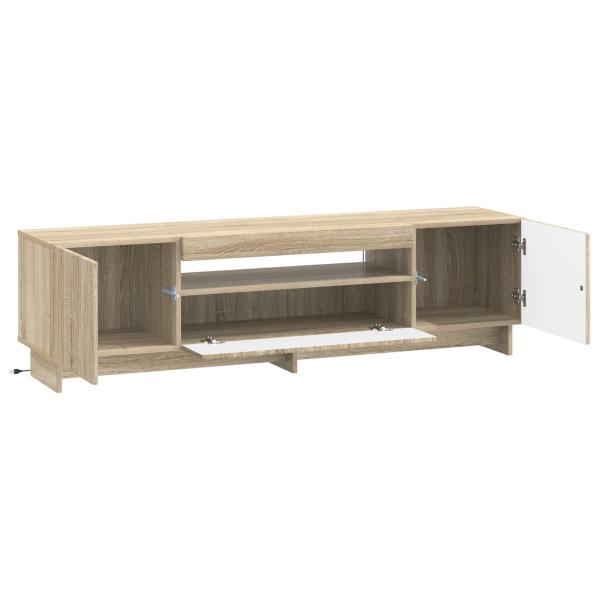 LED-TV-Schrank EDE 153 x 35 x 43 cm Sonoma-Eiche Holzwerkstoff