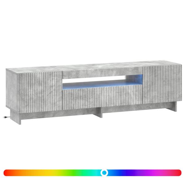 LED-TV-Schrank EDE 153 x 35 x 43 cm Betongrau Holzwerkstoff