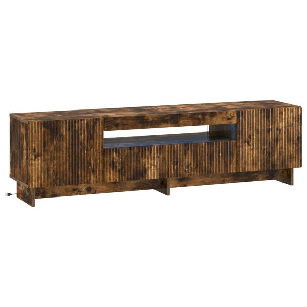 LED-TV-Schrank EDE 153 x 35 x 43 cm Raucheiche Holzwerkstoff