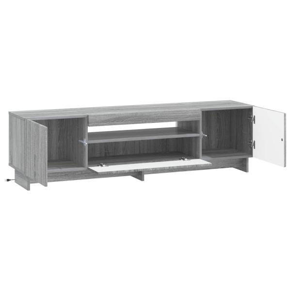 LED-TV-Schrank EDE 153 x 35 x 43 cm Sonoma-Grau Holzwerkstoff