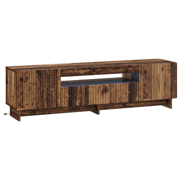 LED-TV-Schrank EDE 153 x 35 x 43 cm Altholz Holzwerkstoff