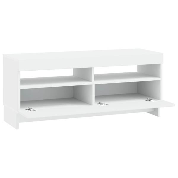 LED-TV-Schrank EDE 100 x 35 x 43 cm Weiß Holzwerkstoff