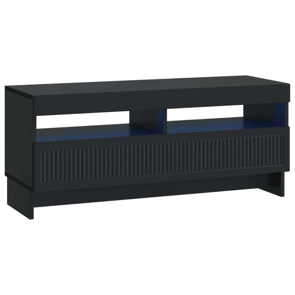LED-TV-Schrank EDE 100 x 35 x 43 cm Schwarz Holzwerkstoff
