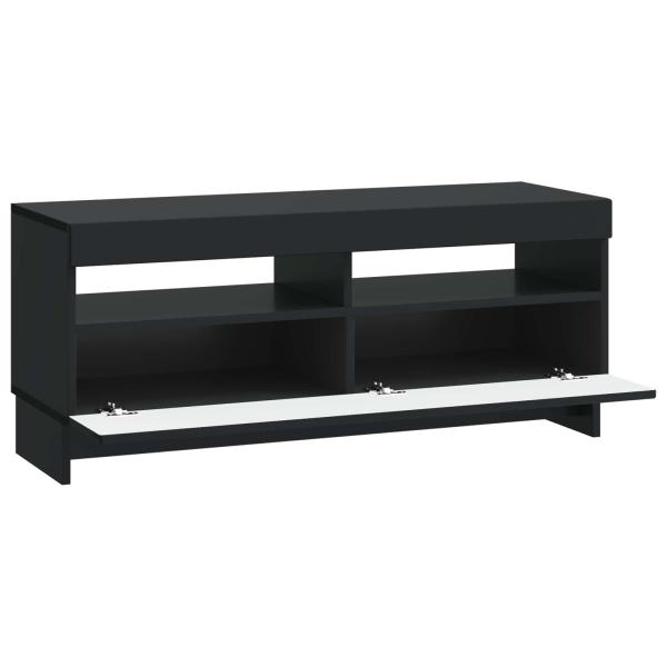 LED-TV-Schrank EDE 100 x 35 x 43 cm Schwarz Holzwerkstoff