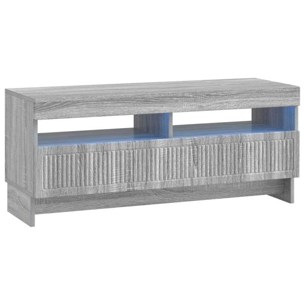 LED-TV-Schrank EDE 100 x 35 x 43 cm Sonoma-Grau Holzwerkstoff