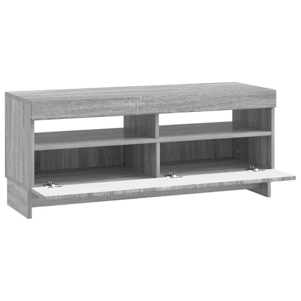 LED-TV-Schrank EDE 100 x 35 x 43 cm Sonoma-Grau Holzwerkstoff