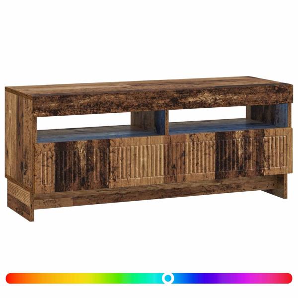 LED-TV-Schrank EDE 100 x 35 x 43 cm Altholz Holzwerkstoff