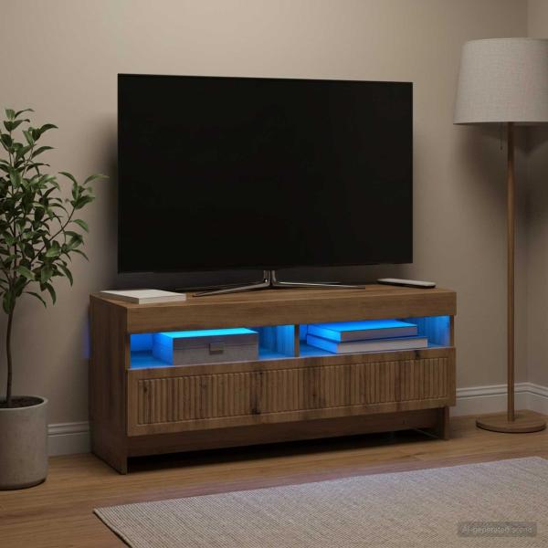 LED-TV-Schrank EDE 100 x 35 x 43 cm Artisan-Eiche Holzwerkstoff