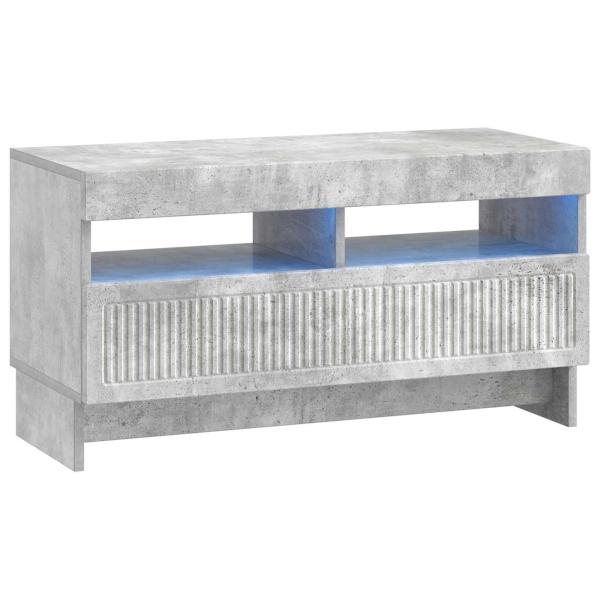 LED-TV-Schrank ALKMAAR 81 x 35 x 43 cm Betongrau Holzwerkstoff
