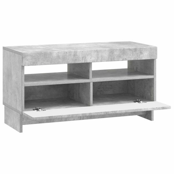 LED-TV-Schrank ALKMAAR 81 x 35 x 43 cm Betongrau Holzwerkstoff
