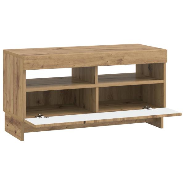 LED-TV-Schrank ALKMAAR 81 x 35 x 43 cm Artisan-Eiche