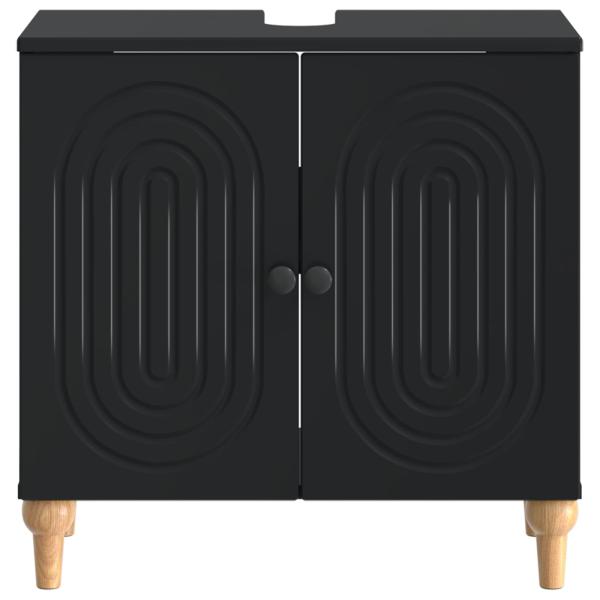 Waschbeckenschrank ALKMAAR Schwarz 59,5 x 31,5 x 59 cm