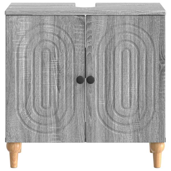 Waschbeckenschrank ALKMAAR Sonoma-Grau 59,5 x 31,5 x 59 cm