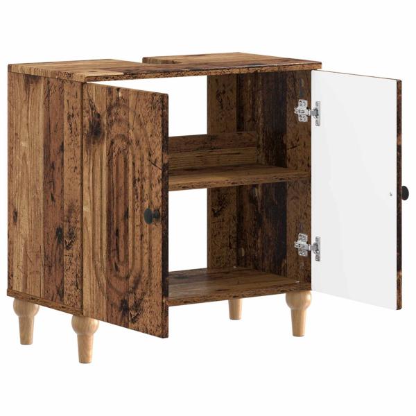 Waschbeckenschrank ALKMAAR Altholz 59,5 x 31,5 x 59 cm
