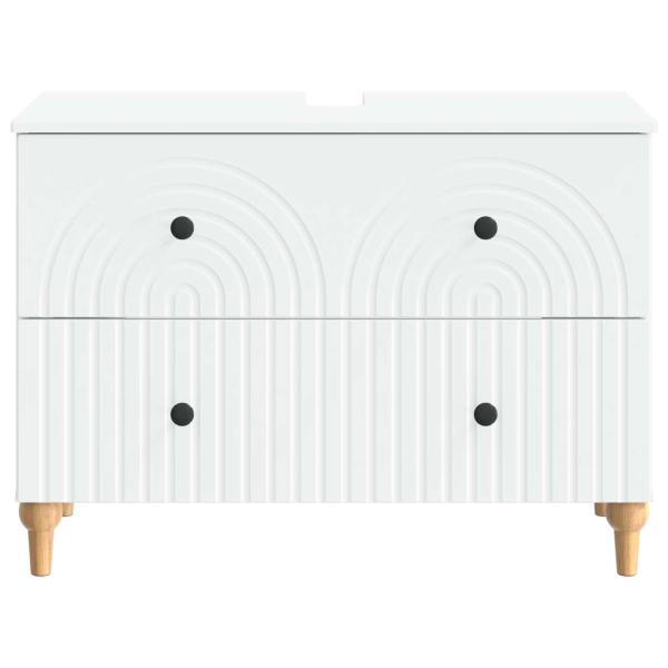 Waschbeckenschrank ALKMAAR Weiß 82 x 41 x 59 cm Holzwerkstoff