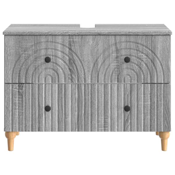 Waschbeckenschrank ALKMAAR Sonoma-Grau 82 x 41 x 59 cm