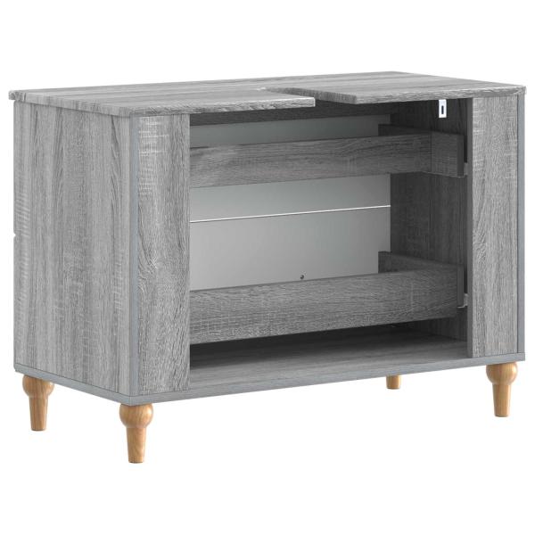 Waschbeckenschrank ALKMAAR Sonoma-Grau 82 x 41 x 59 cm