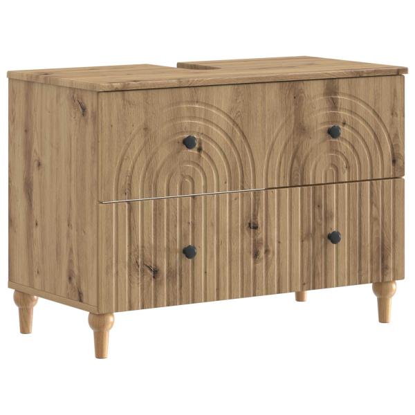 ARDEBO.de - Waschbeckenschrank ALKMAAR Artisan-Eiche 82 x 41 x 59 cm