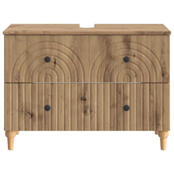 Waschbeckenschrank ALKMAAR Artisan-Eiche 82 x 41 x 59 cm