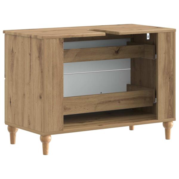 Waschbeckenschrank ALKMAAR Artisan-Eiche 82 x 41 x 59 cm