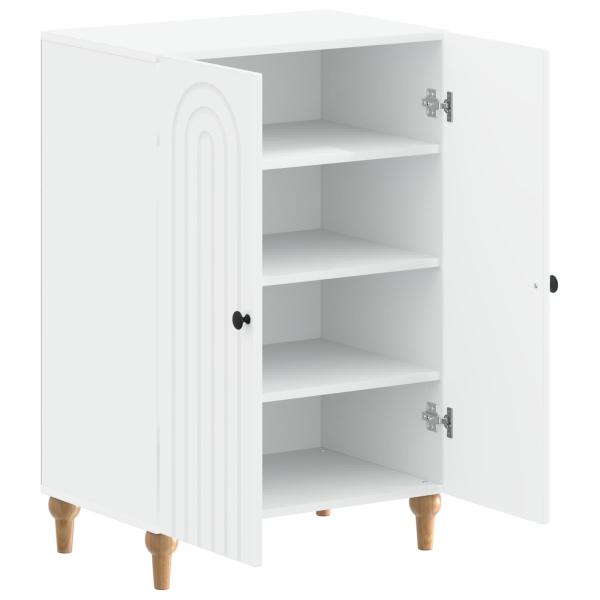Schuhschrank ALKMAAR 59,5 x 39,5 x 90 cm Holzwerkstoff Weiß