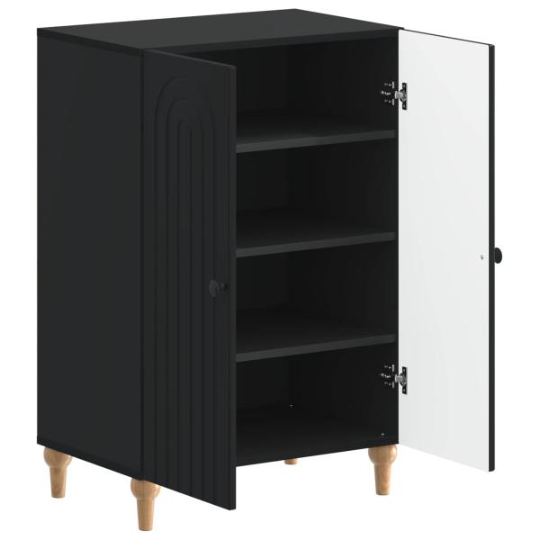 Schuhschrank ALKMAAR 59,5 x 39,5 x 90 cm Holzwerkstoff Schwarz