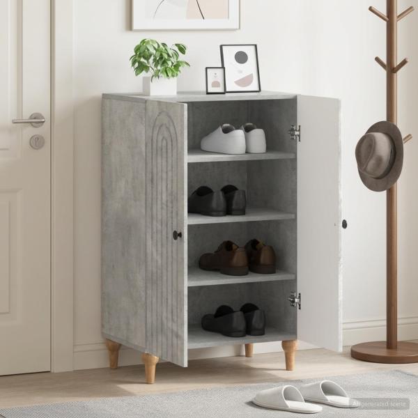 ARDEBO.de - Schuhschrank ALKMAAR 59,5 x 39,5 x 90 cm Holzwerkstoff
