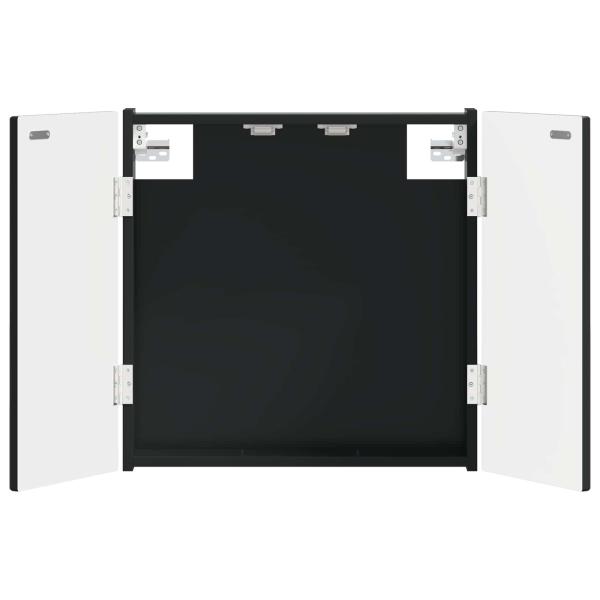 Dartboard Schrank ALKMAAR Schwarz 52,5 x 10,5 x 53,5 cm