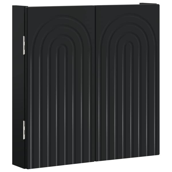 Dartboard Schrank ALKMAAR Schwarz 52,5 x 10,5 x 53,5 cm