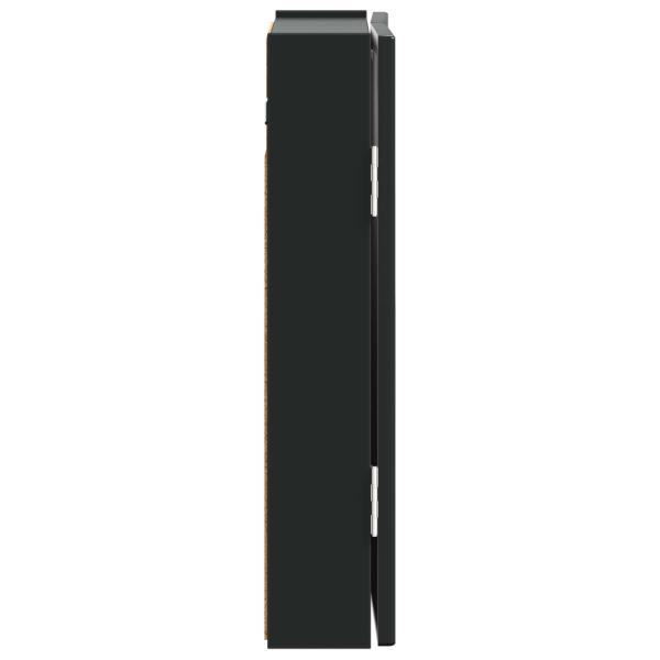 Dartboard Schrank ALKMAAR Schwarz 52,5 x 10,5 x 53,5 cm