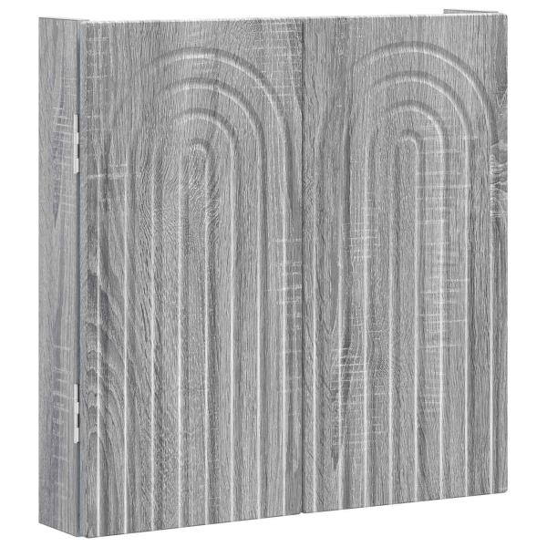 Dartboard Schrank ALKMAAR Sonoma-Grau 52,5 x 10,5 x 53,5 cm