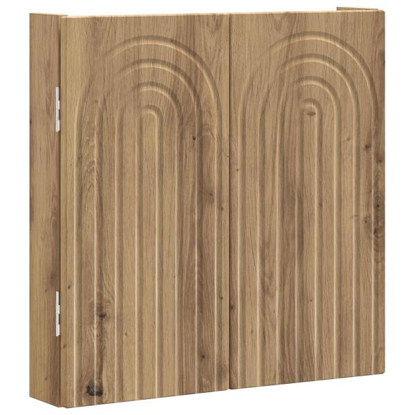Dartboard Schrank ALKMAAR Artisan-Eiche 52,5 x 10,5 x 53,5 cm