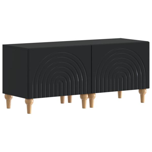 TV-Schrank Schwarz Holzwerkstoff