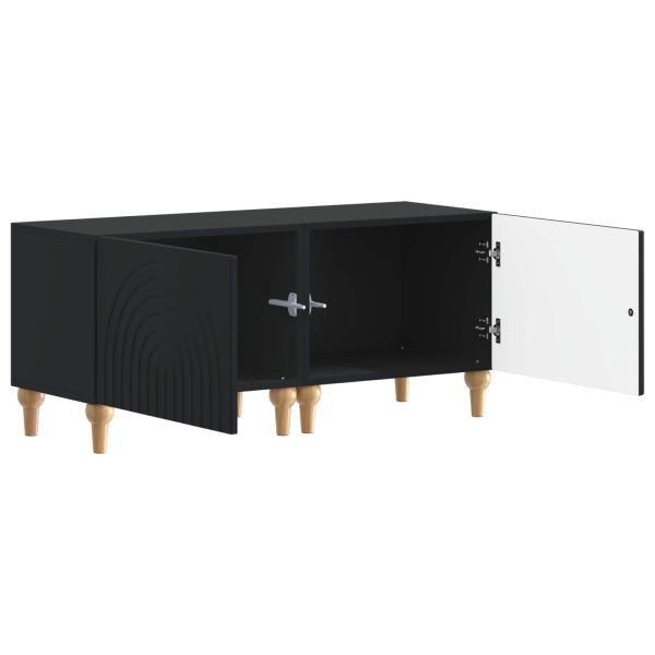 TV-Schrank Schwarz Holzwerkstoff