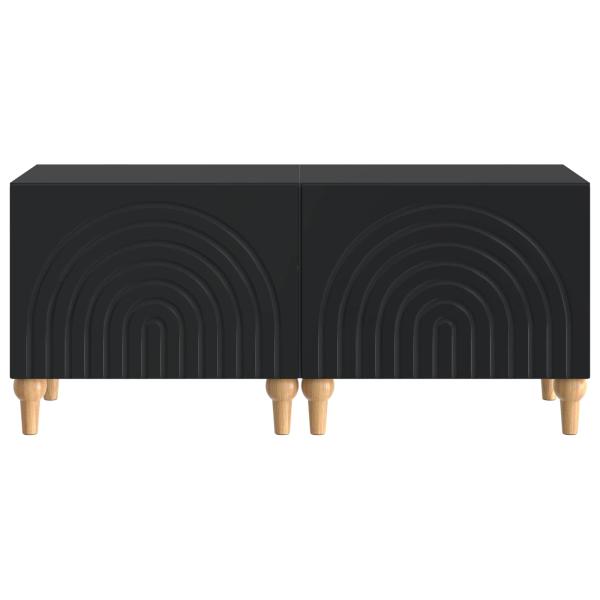 TV-Schrank Schwarz Holzwerkstoff