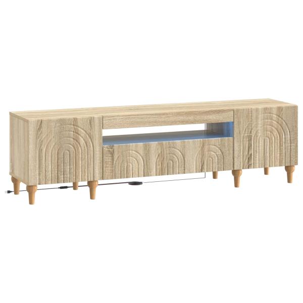 LED-TV-Schrank ALKMAAR 153 x 35 x 43 cm Sonoma-Eiche