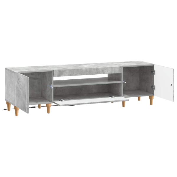 LED-TV-Schrank ALKMAAR 153 x 35 x 43 cm Betongrau Holzwerkstoff