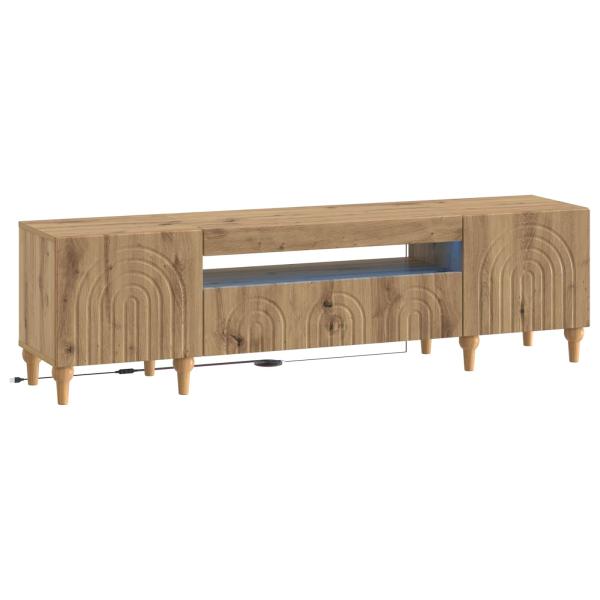 LED-TV-Schrank ALKMAAR 153 x 35 x 43 cm Artisan-Eiche