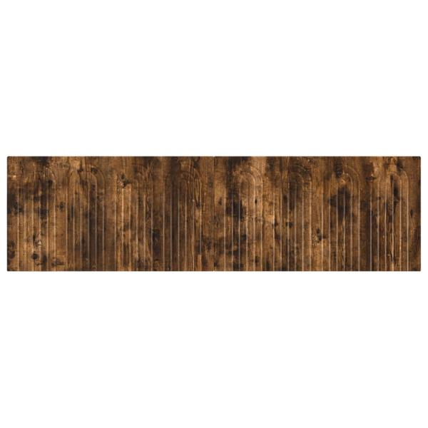 Wandmontiertes Kopfteil ALKMAAR Räuchereiche Holzwerkstoff