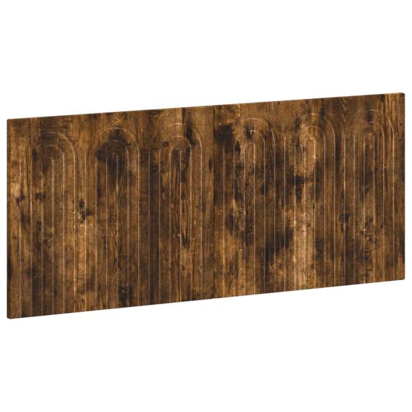 Wandmontiertes Kopfteil ALKMAAR Räuchereiche Holzwerkstoff