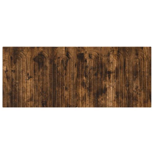 Wandmontiertes Kopfteil ALKMAAR Räuchereiche Holzwerkstoff