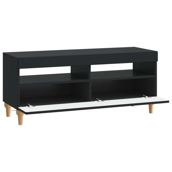 LED-TV-Schrank ALKMAAR 100 x 35 x 43 cm Schwarz Holzwerkstoff